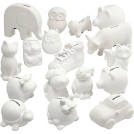 Tirelires , blanc, 106 pièces/ 1 Pq. [HOB-99493]