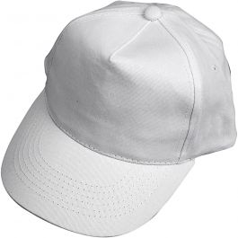 Casquette, dim. 49,5-56 cm, blanc, 12 pièces/ 1 Pq. [HOB-99577]