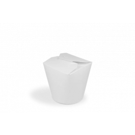 Boîte de nouilles Wok Carton 8x8,6 cm 16oz 400ml Blanc (500 pcs) [TK-9987001]