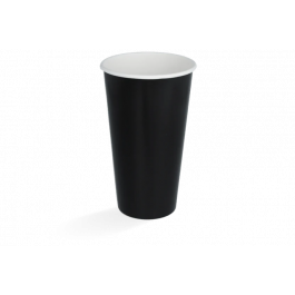 Gobelet à Milkshake Grand 560ml Ø9 cm 20oz Noir FSC®Mix (500 pcs) [TK-9987083]