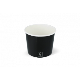 Gobelet à crème glacée Carton 300ml Ø9 cm 10oz Noir FSC®Mix (1000 pcs) [TK-9987089]