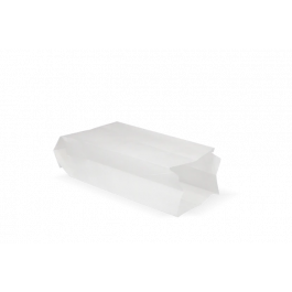 Snack-Tüten Papier (1.5 Unze) 9,5x6,5x24 cm weiß 45gr (2.400 Stück) [TK-9987483]