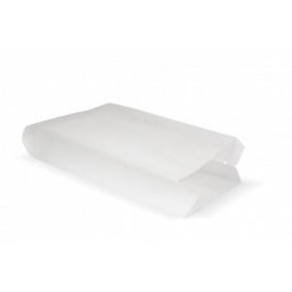 Snack-Tüten gelocht Papier (1 Teich) 14x8x32 cm weiß 45gr (1.300 Stück) [TK-9987487]