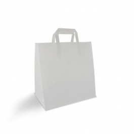 Sac en Papier 26x17x27cm Blanc (250 pcs) [TK-9987498]