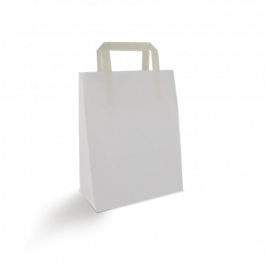Sac en Papier 22x10x28cm Blanc (250 pcs) [TK-9987500]