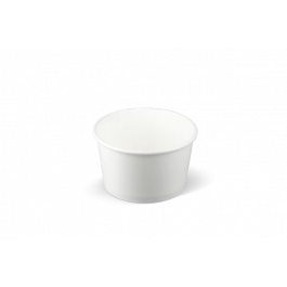 Gobelet à crème glacée Carton 240ml Ø9,2 cm 8oz Blanc (1.000 pcs) [TK-9987529]