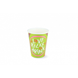 Gobelet à Milkshake petit 360ml Ø9 cm 12oz green FSC®Mix (500 pcs) [TK-9987533]