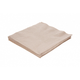 Serviette de table 2 couches Paper 1/4 plié 40x40cm kraft (1.500 pcs) [TK-9987613]