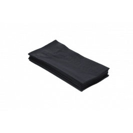 Serviette de table 2 couches Paper 1/8 plié 40x40cm Noir (1.500 pcs) [TK-9987615]