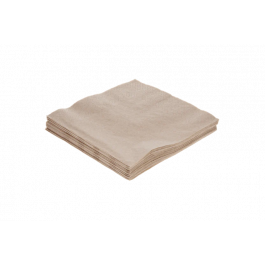 Serviette de table 2 couches Paper 1/4 plié 33x33cm kraft (2.000 pcs) [TK-9987625]