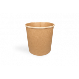 Gobelet à soupe Carton 750ml Ø11,8cm 26oz kraft (500 pcs) [TK-9987691]