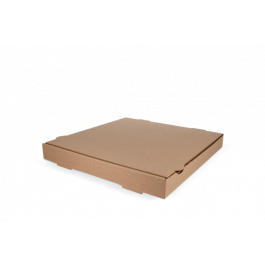 Pizzakartons 32x4,2x32cm Kraftbraun (100 Stück) [TK-9987695]