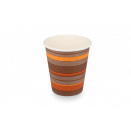 Kaffeetasse Karton 300cc 10oz Ø9 cm gestreift (1.000 Stück) [TK-9987929]