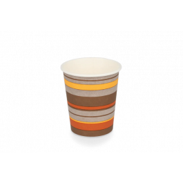 Kaffeetasse Karton 230cc 8oz Ø8 cm gestreift (1.000 Stück) [TK-9987930]