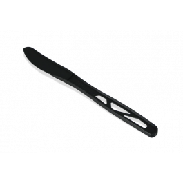 Couteau Noir Réutilisable CPLA 18 cm (1.000 pcs) [TK-9988003]
