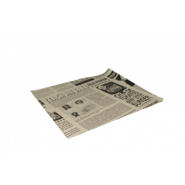 Hamburger Einwickelpapier fettfrei 33x30cm FSC®Mix Zeitung braun (2.000 Stück) [TK-9988203]