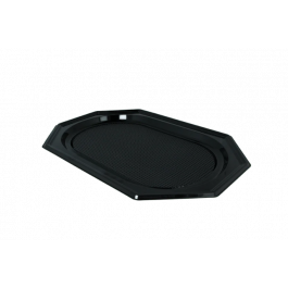 Catering-Schale PET Achteck 45cm Schwarz (100 Stück) [TK-9988278]