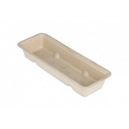 Barquette à saucisses A16B (Large) Canne à sucre (500 pcs) [TK-9988300]