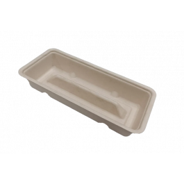 Barquette à saucisses A16D (dubbel) Canne à sucre (500 pcs) [TK-9988301]