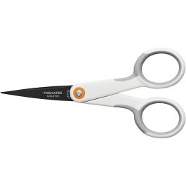 Fiskars Ciseaux anti-adhésifs, usage général, L : 12 cm, droitier, 1 pièce [HOB-9994]