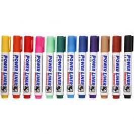 Feutres pour tableau blanc, couleurs assorties, 12 pièce/ 1 Pq. [HOB28248]