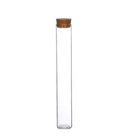 Tubes à essai en verre avec bouchon Ø3 cm H: 20 cm (6 pièces.) [IFS-29144]
