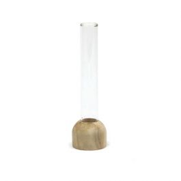 Base en bois avec tube à essai de 2 cm de diamètre et de 15 cm de hauteur (1 pièce) [IFS-29217].