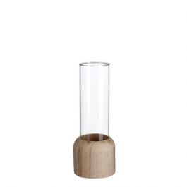 Base en bois avec tube à essai de 5 cm de diamètre et de 18 cm de hauteur (1 pièce) [IFS-29218].