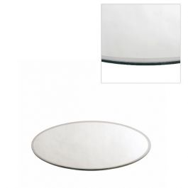 Plateau miroir rond Ø 20cm à bord biseauté (1 pièce) [IFS-30200]