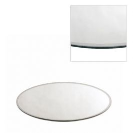 Plateau miroir rond Ø 30cm à bord biseauté (1 pièce) [IFS-30201].