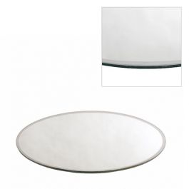 Plateau miroir rond Ø 58cm à bord biseauté (1 pièce) [IFS-30204]