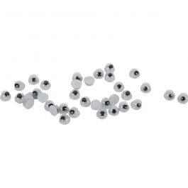Wackelaugen, nicht selbstklebend, D: 4 mm, 1000 Stck./ 1 Pck. [HOB501041]