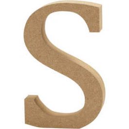Lettre, S, H: 8 cm, ép. 1,5 cm, 1 pièce [HOB56378]