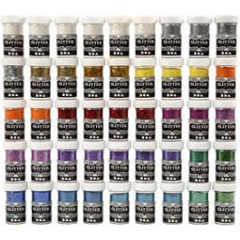Paillettes, couleurs assorties, 46x20 gr/ 1 Pq. [HOB99851]