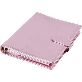 Agenda, rose, dim. 19x23,5x4 cm, Agenda à anneaux, 1 pièce [HOB192648]