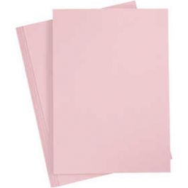Papier cartonné coloré, rose, A4, 210x297 mm, 210 gr, 10 flles/ 1 Pq. [HOB21182]