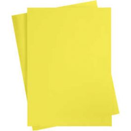 Papier cartonné coloré, sun yellow, A2, 420x600 mm, 180 gr, 10 flles/ 1 Pq. [HOB21512]