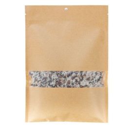Kraftbeutel 15.2x22.9cm Braun mit Fenster | Heißsiegelfähig (100 Stück) [KHS69MW]