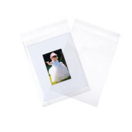 Sachet plastique transparence cristalline 11,5x22cm avec Rabat Adhésif (100 pièces) [B4X9S]