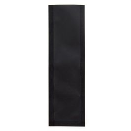 Plastikbeutel Mattschwarz 3.8x12.7cm Verschweißbar (100 Stück) [CRB5B]