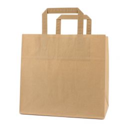 Sac a Emporter 26 + 17 x 25 cm Marron (250 pcs) [FP-DPL043]