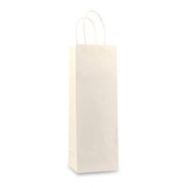 Weintragetaschen 12+10x35cm Weiß (100 Stück) [FP-DPT096]