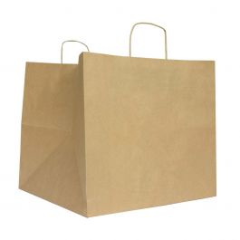 Sacs a Pizza 33 + 33 x 33 cm Marron (100 pcs) [FP-DPT108]