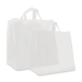 Sac plastique pour repas 21 + 15 x 19 cm blanc (250 pcs) [FP-DQL014]