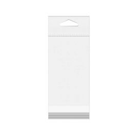 Sachet à trou de suspension refermable à transparence cristalline 11x24.8cm (100 pièces) [HB49]