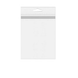 Sachet refermable à trou de suspension euro et transparence cristalline avec ouverture en haut 7.6x10.2cm (500 pièces) [J5T]
