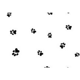 Sachet SOS imprimé patte de chien 12.7x7.6x29.2cm (100 pièces) [G5PAW]
