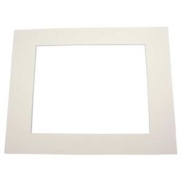 Passe partout Crème 8 x 10.5cm pour le découpage intérieur. 27.9 x 35.6cm (25 Pièces) [MS30034]