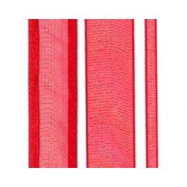 Ruban Mono rouge 1.5cm x 23 mètres  (1 Pièce)   [RIBRED]