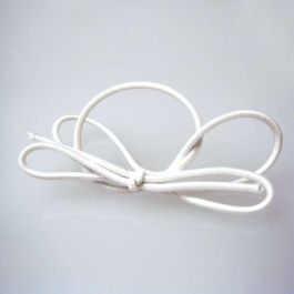 Ruban élastique de décoration Vinyle Stretch à dérouler blanc 40.5cm (50 Pièces) [16SW]